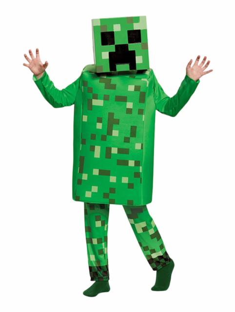 Halloween Minecraft Costume for Kid Carnival Jumpsuit Cosplay Outfits PQ3683