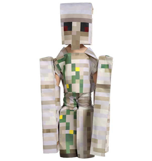 Halloween Minecraft Costume for Kid Carnival Jumpsuit Cosplay Outfits PQ3683