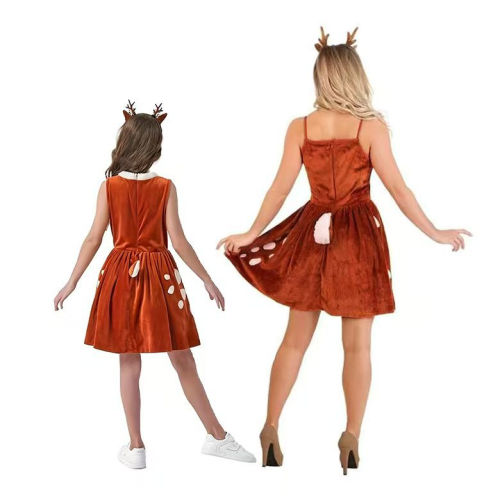 Christmas Reindeer Fancy Dress For Woman Elk Uniform Sexy Xmas Costume PQ192225