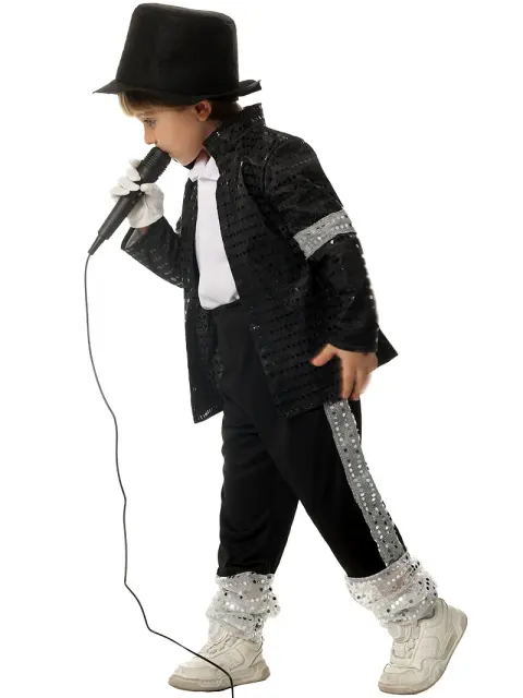 Children Carnival Michael Jackson Cosplay Outfits Tap Dance Costumes for Kid PQ4210