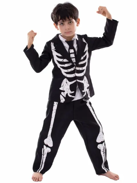 Skeleton Tyrannosaurus rex Uniform Child cosplay costumes Ghost Festival Clothes PQ6947