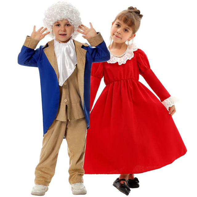 Halloween Uncle Sam's Costume American USA Independence Day Outfit PQ4307