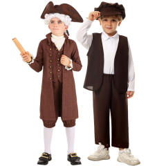 Halloween Uncle Sam's Costume American USA Independence Day Outfit PQ4307