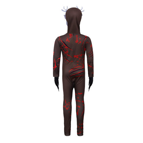 Christmas Elk Jumpsuit Evil Uniform Reindeer Costume Sexy Xmas Fancy Dress PQ11055