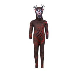 Christmas Elk Jumpsuit Evil Uniform Reindeer Costume Sexy Xmas Fancy Dress PQ11055