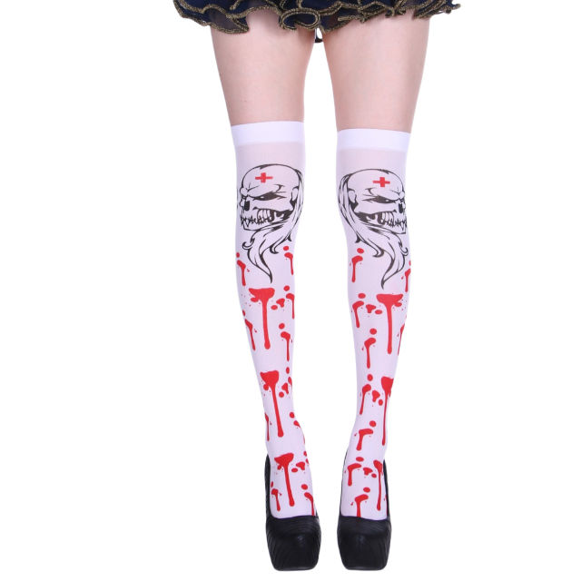 Women Halloween Stockings Cosplay Tights Club Wear PQ0309