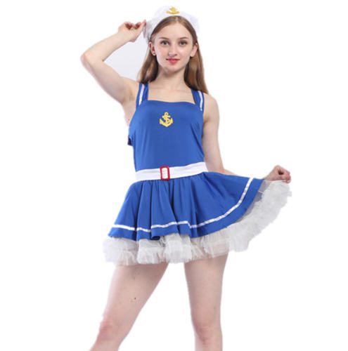 Sexy Navy Dress Halloween Cosplay Uniform Carnival Sailor Costume PQ9012