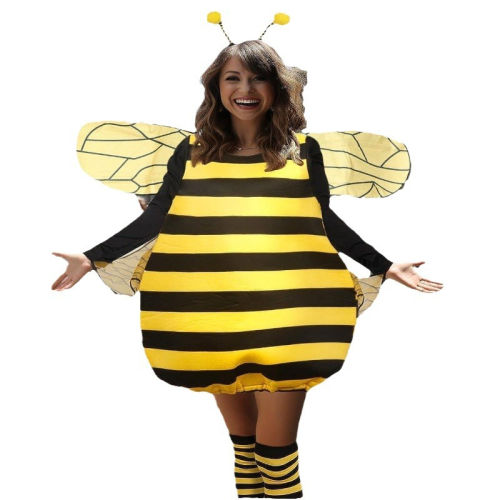 Halloween Sexy Honeybee Costume Bee Fancy Dress Carnival Cosplay Outfit PQ32A