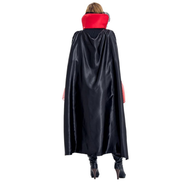 Carnival Devil Queen Fancy Dress Woman Halloween Evil Vampire Costume PQ40524