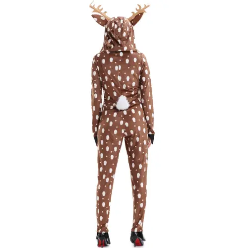 Christmas Elk Jumpsuit Sika Deer Uniform Reindeer Costume Xmas Fancy Dress PQ52519