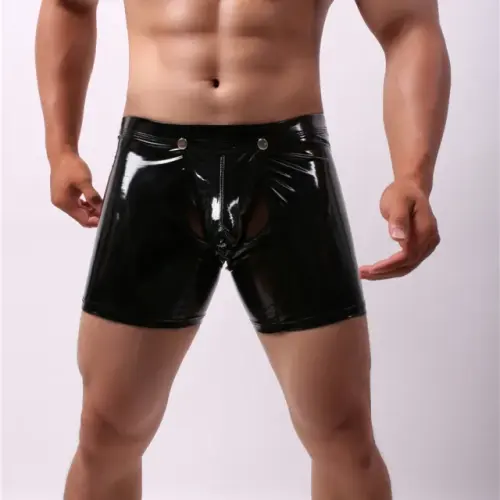 Faux Leather Shorts