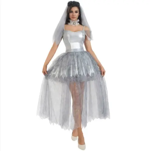 Vampire Fancy Dress Ghost Bride Uniform Halloween COS Costume PQ99091