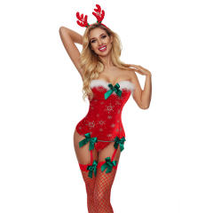 Fur Reindeer Christmas Lingerie Sexy Elk Deer Xmas Costume For Women PQ7519