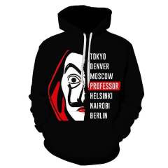 Winter Money Heist Hoodies Popular TV series Sweater Cosplay Jacket PQ2022