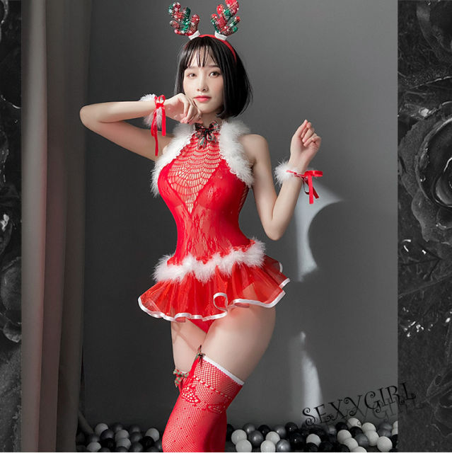 Christmas Bunny Lingerie Sexy Xmas Costume For Women PQ7435