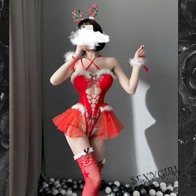 Christmas Bunny Lingerie Sexy Xmas Costume For Women PQ7435