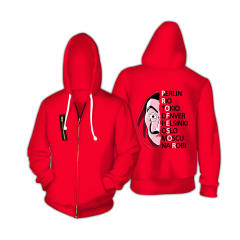 Winter Money Heist Hoodies Popular TV series Sweater Cosplay Jacket PQ2022