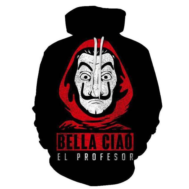 Winter Money Heist Hoodies Popular TV series Sweater Cosplay Jacket PQ2022