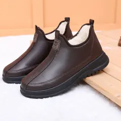 Winter Men's Cotton Snow Shoes with plush, Middle-aged Elderly Casual Dad Shoes PQ-A02