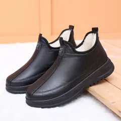 Winter Men's Cotton Snow Shoes with plush, Middle-aged Elderly Casual Dad Shoes PQ-A02
