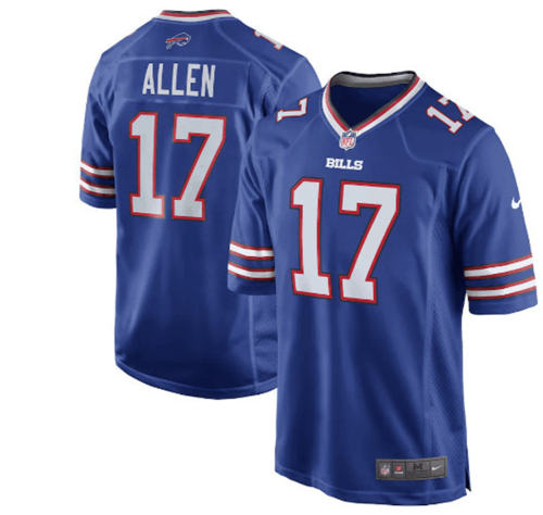 Buffalo Bills Fan Apparel T-shirt Allen American Football Jersey PQ-QY12