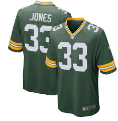 NO. 33 Jones American Football Jersey Green Bay Packers Fan Apparel T-shirt PQ-QY17
