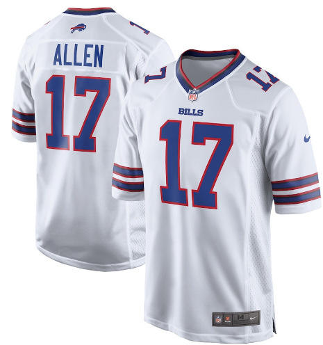 Buffalo Bills Fan Apparel Allen American Football Jersey T-shirt PQ-QY18