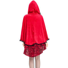 Fairy Tale Little Red Riding Hood Plays Uniform Halloween Costume PQ7403