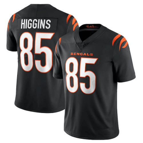 No.85 American Football Kit Cincinnati Bengals Jersey Tee Higgins Fan Apparel T-shirt PQ-330E