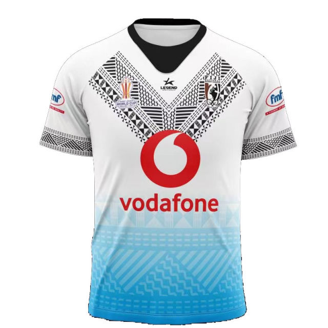 Fiji National Rugby Kits Fan Apparel Outfit Rugger Tops Football Jersey PQ1688B