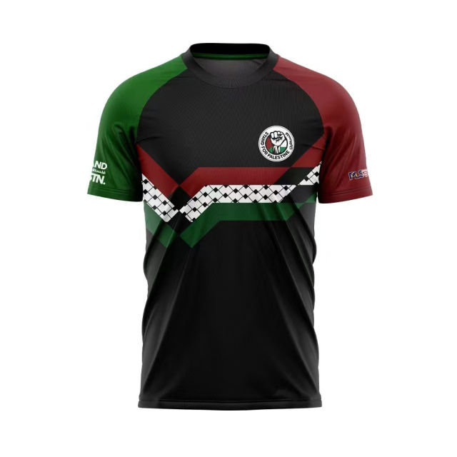 PALESTINE T-shirt PALESTINE Soccer Fan Apparel National Football Kits PQ1213C