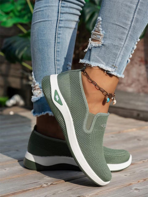 Wholesale Womens Flyknit Casul Shoes Mesh Sneakers Sport Shoes PQ-SK999