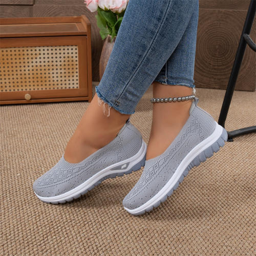 Wholesale Womens Flyknit Casul Shoes Mesh Sneakers Sport Shoes PQ-SK999