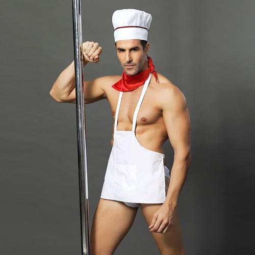Wholesale Gay Club Wear Cook Lingerie For Men Sexy Costume PQ6612