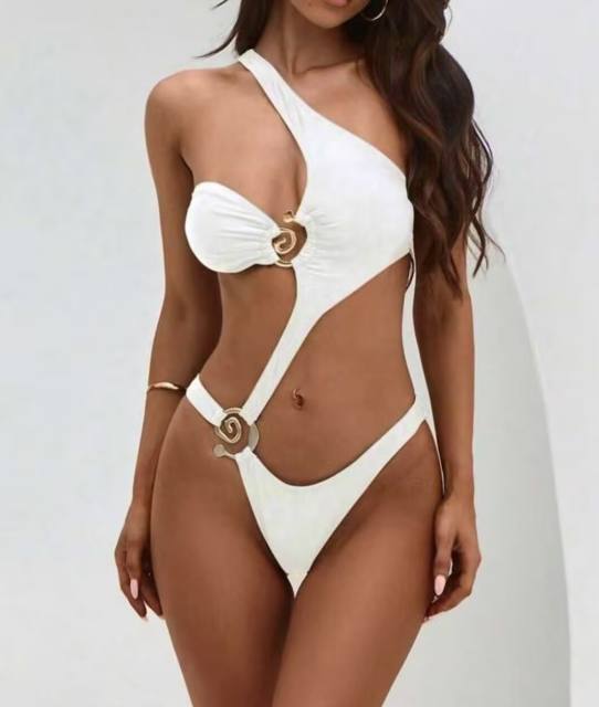 Vacation Style One Piece Swimwear for Woman Sexy Hollowed Out Swimsuit PQ24518