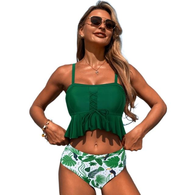 Women's High Waist Bikini Set, 2 Piece Swimsuit for Ladies PQ-2513