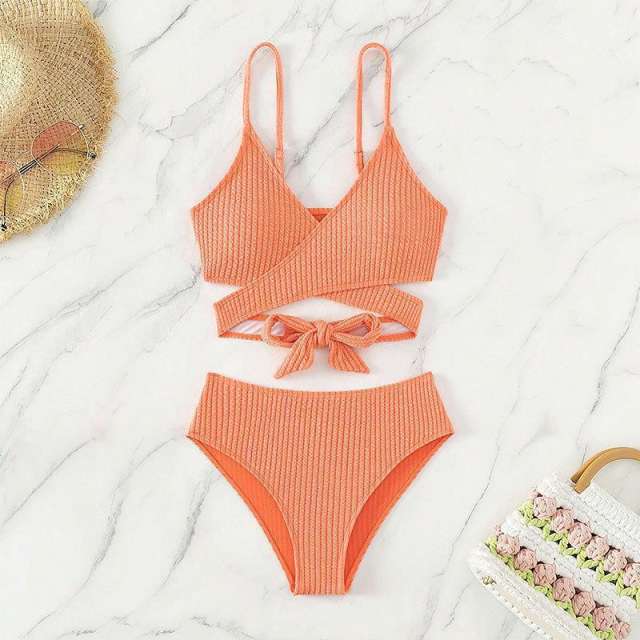 Criss Cross Bikinis Set Brazilian Sexy Swimming Costume Bathers Swimsuit PQ8434
