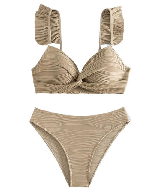 Bikinis Set Sexy Brazilian Lady Swimwear Mid Waist Bathers Spring Swimsuit PQ8618