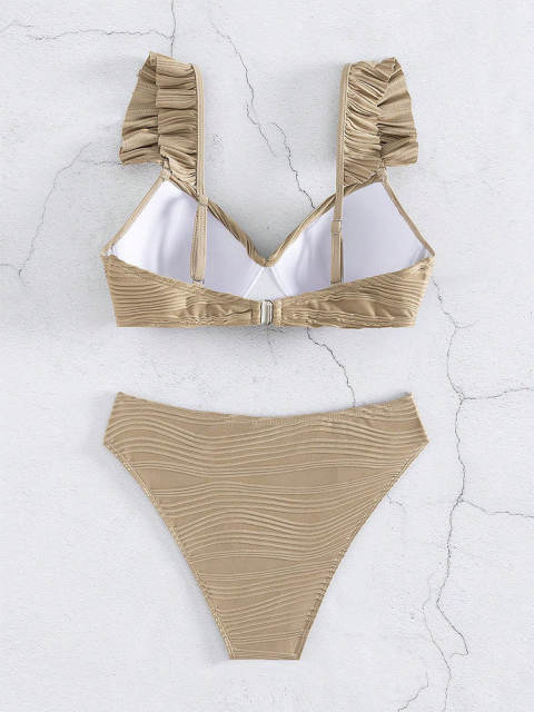 Bikinis Set Sexy Brazilian Lady Swimwear Mid Waist Bathers Spring Swimsuit PQ8618