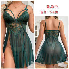 Sexy Lace Babydoll Lingerie Chemise Mesh Nightie Valentine Day Nightdress PQ311