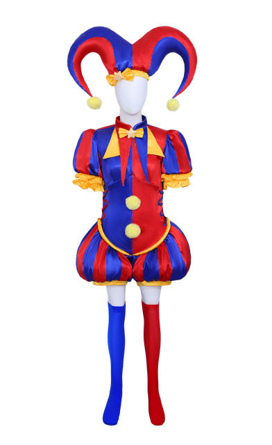 Halloween Animated Series Circus Clown Costume Anime Carnival Uniform PQ28171