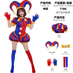Halloween Animated Series Circus Clown Costume Anime Carnival Uniform PQ28171