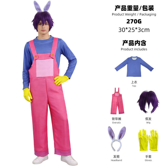 Halloween Animated Series Circus Clown Costume Anime Carnival Uniform PQ28171