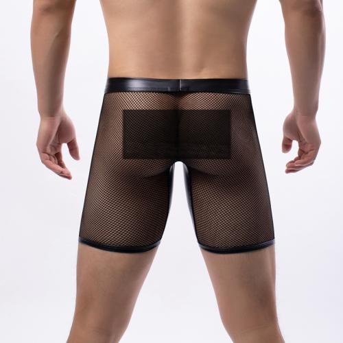 Sexy Underwear For Men Mesh Sissy Boxer Briefs Gay Shorts PQ-DF42