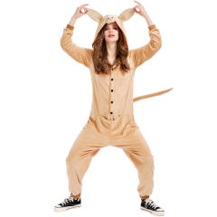 Kangaroo Costume Carnival Fancy Dress Faux Fur Animal Jumpsuit PQ4504
