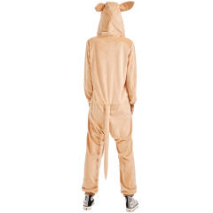 Kangaroo Costume Carnival Fancy Dress Faux Fur Animal Jumpsuit PQ4504