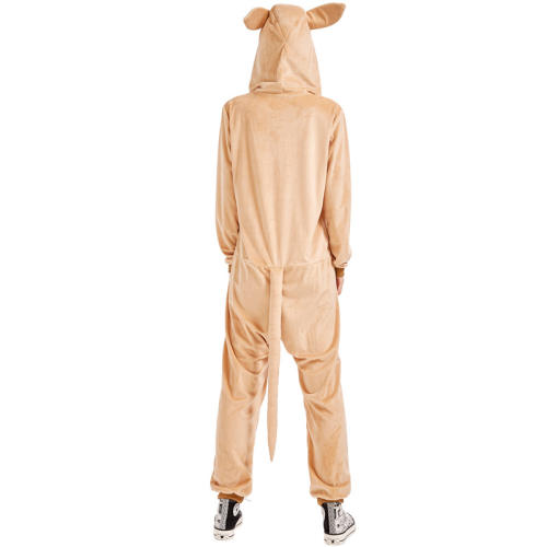 Kangaroo Costume Carnival Fancy Dress Faux Fur Animal Jumpsuit PQ4504