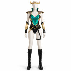 Viking Goddess Roman Fantasy Female Warrior Cosplay Jumpsuit Halloween Role Play Costume PQ328