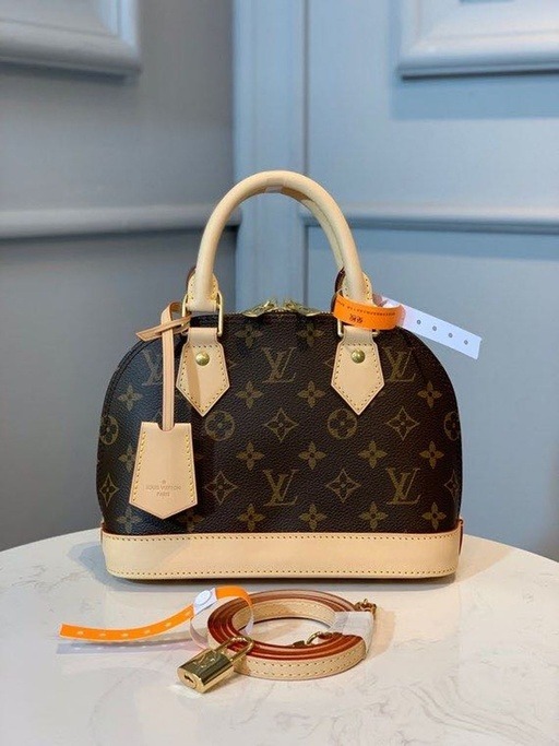 Louis Vuitton Alma BB Monogram Canvas Beige For Women 9.2in/23.5cm LV M53152