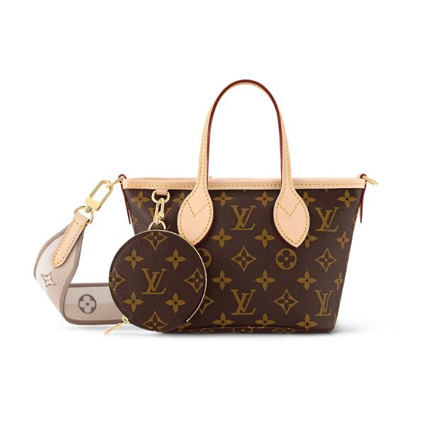 Louis Vuitton Neverfull BB Bag Beige For Women M46705- 23.8 Cm/ 9.4 Inches